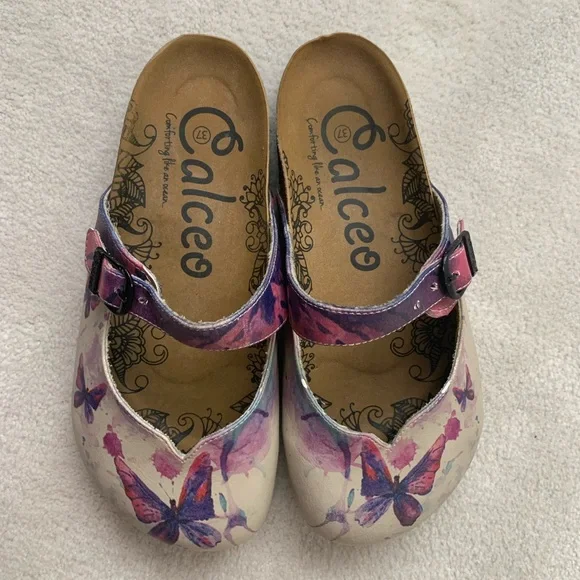 Excellent condition: Calceo purple butterfly mule EU 37 - Picture 3 of 15